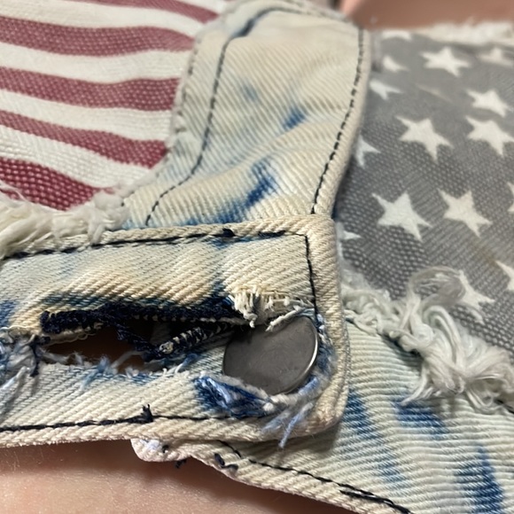 American flag mid rise shorts - Picture 4 of 5